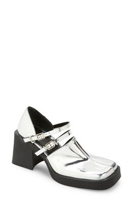 Justine Clenquet Jennie Mary Jane Pump in Silver