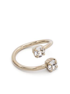 Justine Clenquet Juno crystal ring - Gold
