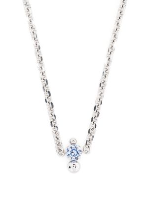 Justine Clenquet Nate crystal-embellished choker necklace - Silver
