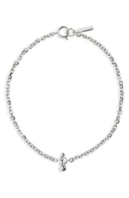 Justine Clenquet Nate Crystal Pendant Choker Necklace