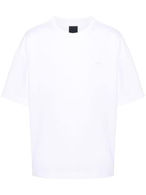 Juun.J appliqué-logo cotton shirt - White