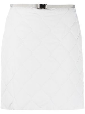 Juun.J belted quilted mini skirt - Grey