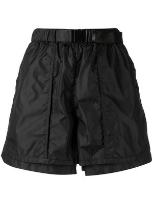 Juun.J belted-waist shorts - Black