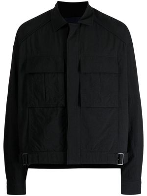 Juun.J cargo-pocket lightweight shirt jacket - Black