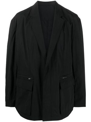 Juun.J concealed-front fastening blazer - Black