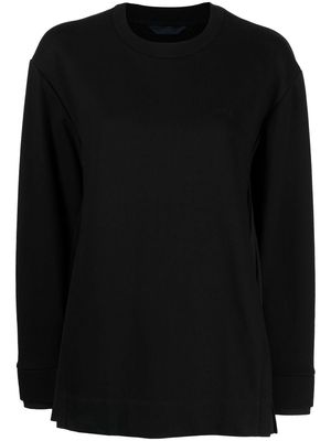 Juun.J crew-neck knitted jumper - Black