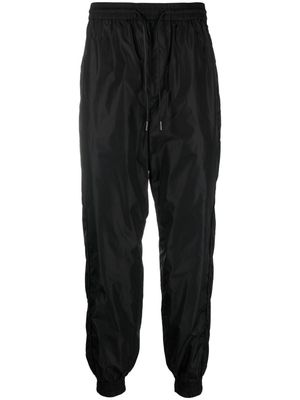 Juun.J drawstring-waistband tapered-leg trousers - Black