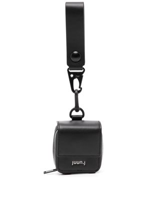Juun.J earphone leather holder - Black