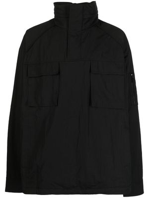 Juun.J flap-pockets hooded jacket - Black
