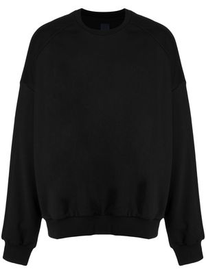Juun.J graphic-print cotton sweatshirt - Black