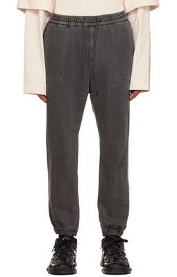 Juun.J Gray Garment-Dyed Lounge Pants