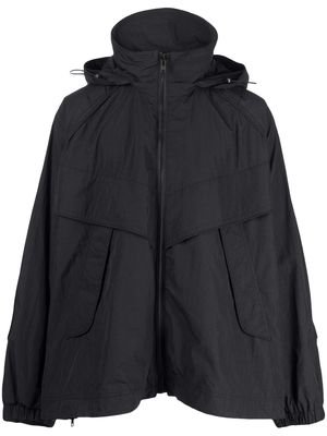 Juun.J high-neck zip-up jacket - Black