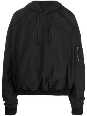 Juun.J hooded slip-on lightweight jacket - Black