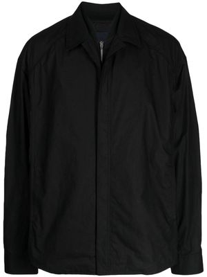 Juun.J layered cotton shirt jacket - Black