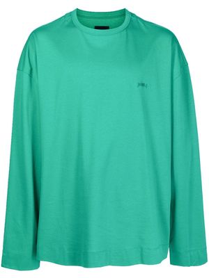 Juun.J logo-patch sweatshirt - Green