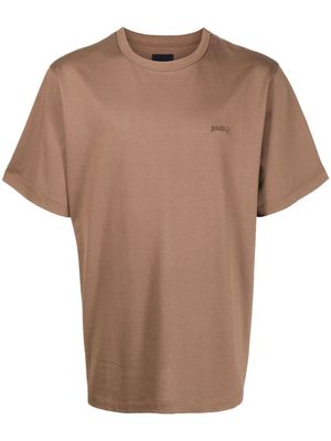 Juun.J logo-print T-shirt - Brown