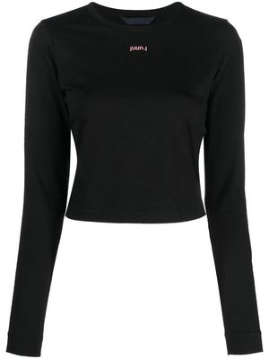 Juun.J logo pullover jumper - Black