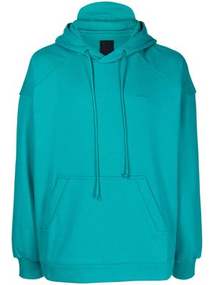 Juun.J long-sleeve cotton hoodie - Green
