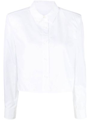 Juun.J long-sleeve cropped shirt - White