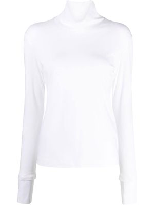 Juun.J long-sleveed roll-neck T-shirt - White