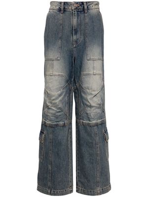 Juun.J mid-rise wide-leg jeans - Blue