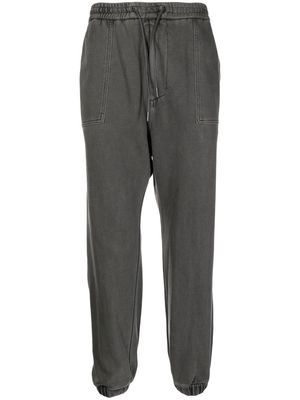 Juun.J panelled cotton track pants - Grey