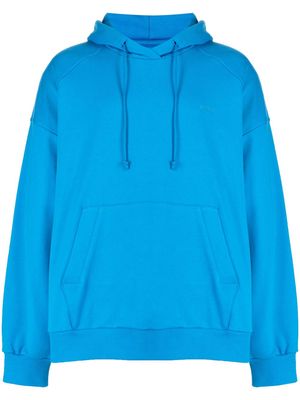 Juun.J photograph-print cotton hoodie - Blue