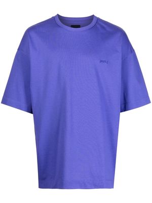 Juun.J photograph print cotton T-shirt - Purple