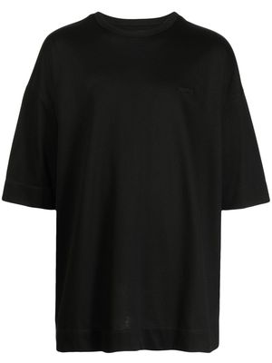 Juun.J short-sleeved cotton T-shirt - Black