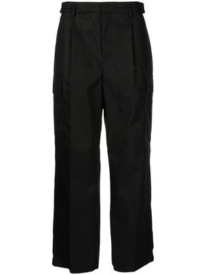 Juun.J straight-leg pleated cargo trousers - Black