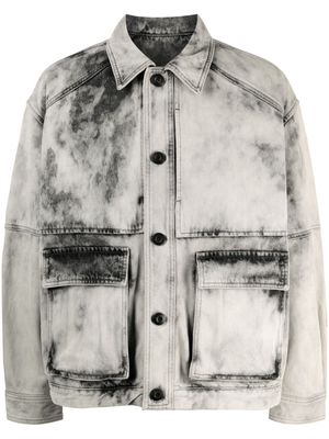 Juun.J tie-dye cotton jacket - Neutrals