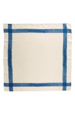 JW Anderson 60 X 60 SCARF in Blue/White