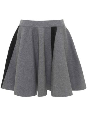 JW Anderson A-line stripe-embellishment miniskirt - Grey