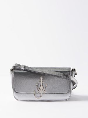 JW Anderson - Anchor Chain-link Leather Cross-body Bag - Womens - Silver