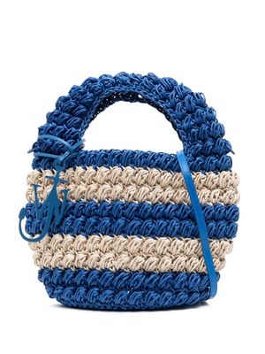 JW Anderson Anchor charm woven handbag - Blue