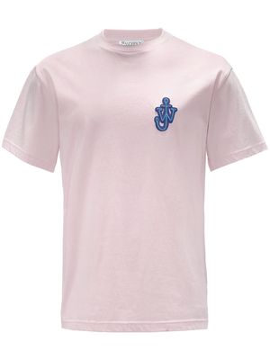 JW Anderson Anchor logo-patch T-shirt - Pink