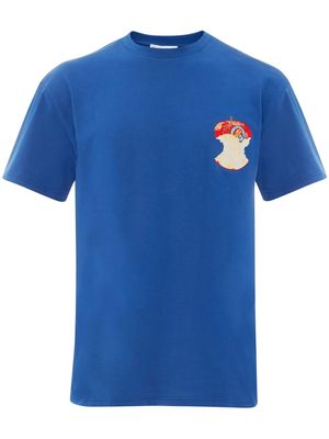 JW Anderson apple core logo T-shirt - Blue