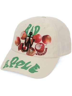 JW Anderson apple-print cap - White