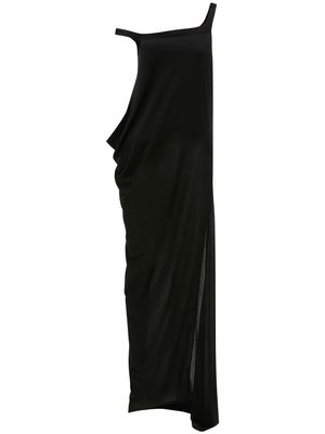 JW Anderson asymmetric draped maxi dress - Black
