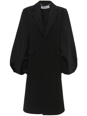JW Anderson balloon-sleeve single-breasted coat - Black