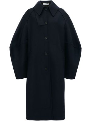 JW Anderson balloon sleeve wool-blend coat - Black