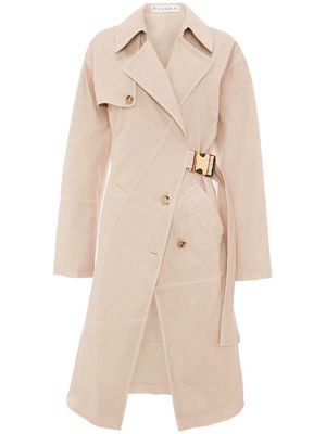 JW Anderson Beige Twisted Buckle Trench Coat - Neutrals