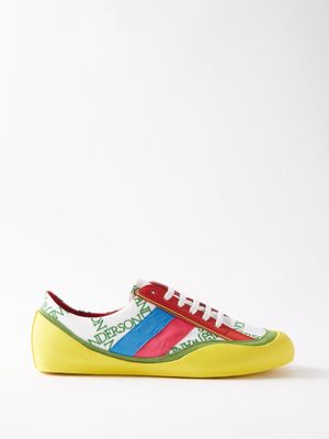 JW Anderson - Bubble Logo-embroidered Canvas Trainers - Mens - Multi