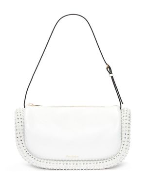 JW Anderson Bumper 15 crystal-embellished shoulder bag - White