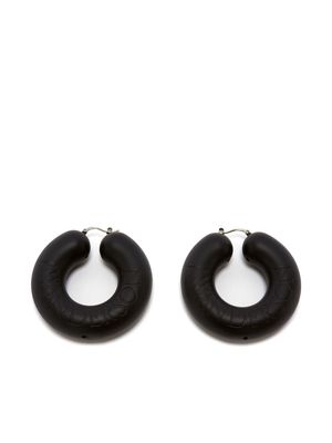 JW Anderson Bumper chunky hoop earrings - Black