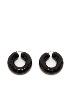 JW Anderson Bumper hoop earrings - Black