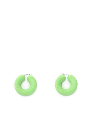 JW Anderson Bumper hoop earrings - Green