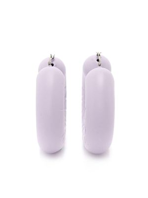 JW Anderson Bumper hoop earrings - Purple