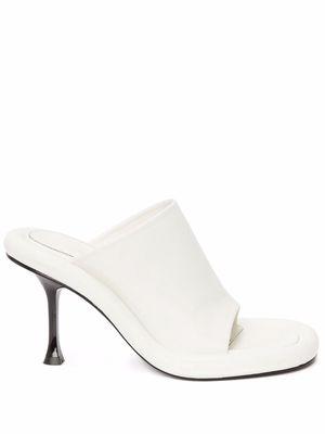 JW Anderson Bumper leather sandals - White