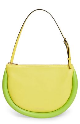 JW Anderson Bumper Moon Shoulder Bag in Yellow/Lime Green